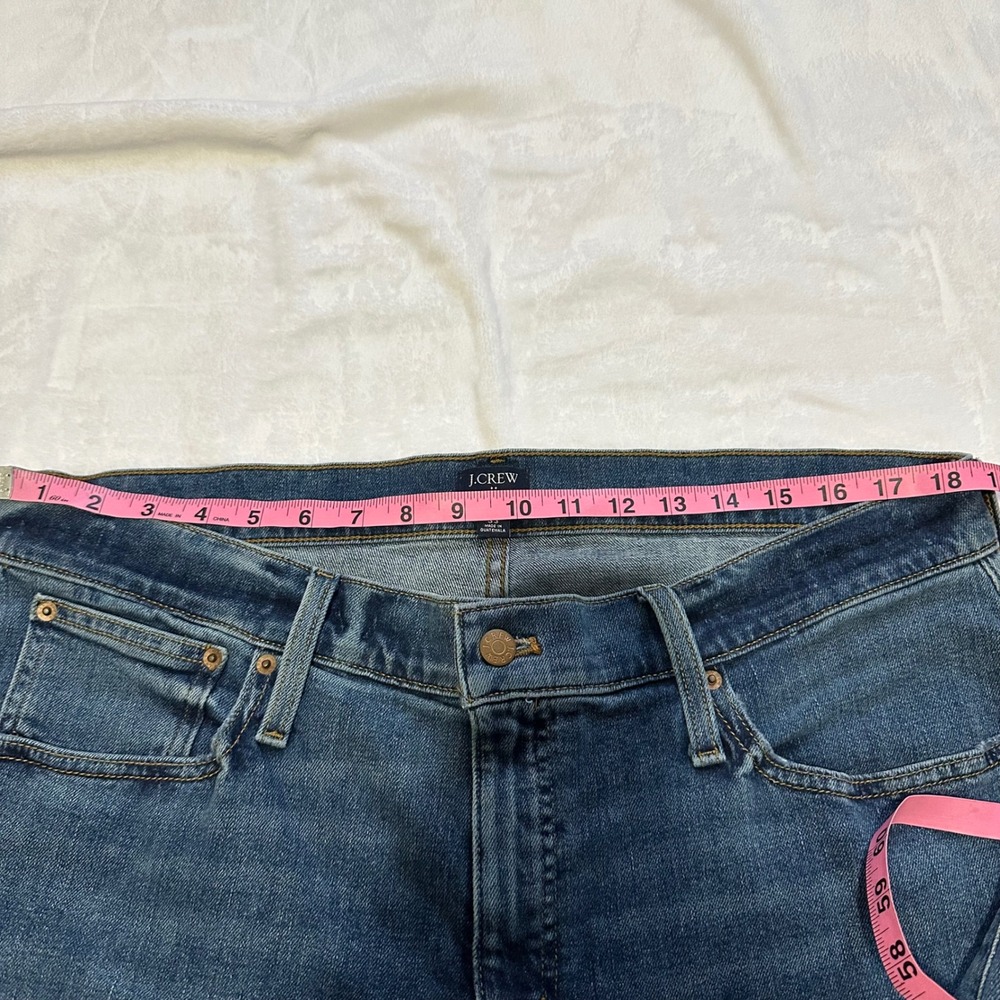 J Crew Slim boyfriend blue denim jeans women's size 33 - Picture 3 of 10